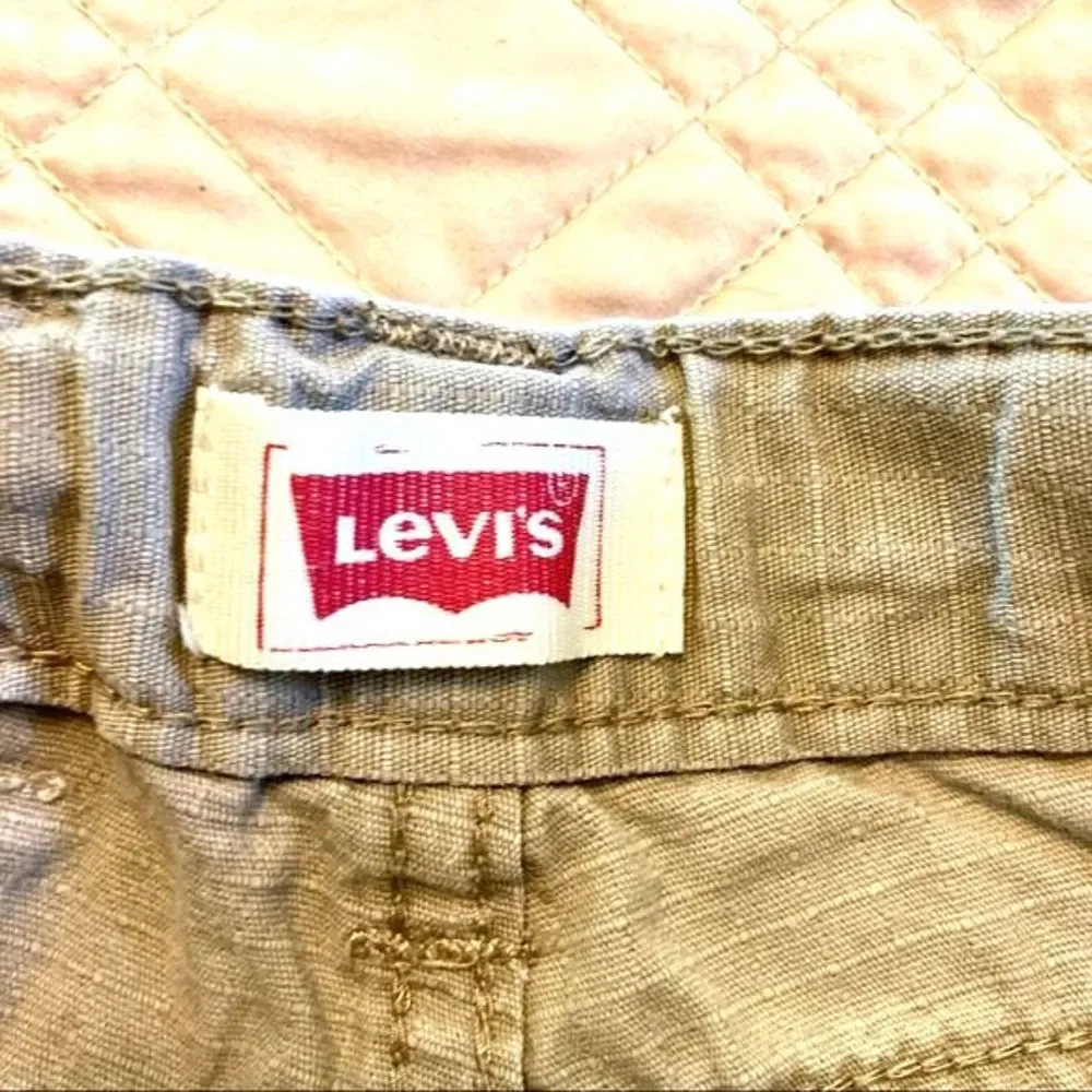 LEVI STRAUSS Beige Khaki Cargo Shorts Tan Boys 6 Regular